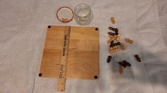 Vintage Solid Maple Nine Men’s Morris Board Game – Complete Set- Extra Peg