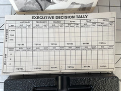 Vtg 1973 Executive Decision Bookshelf Game Directions Cards Money Replacements
