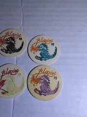 1993 Pog Pogs Lot Of 4 Blazin’ S4U