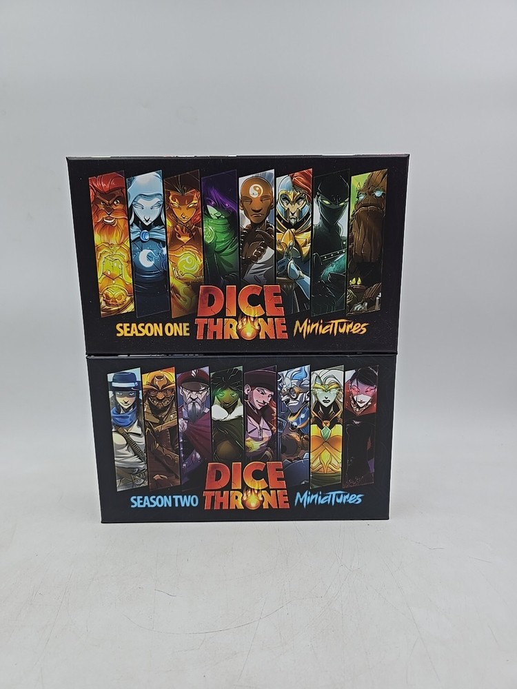 Lot of 2 Empty Boxes Roxley Board Game Dice Thrown Season One Two Miniatures