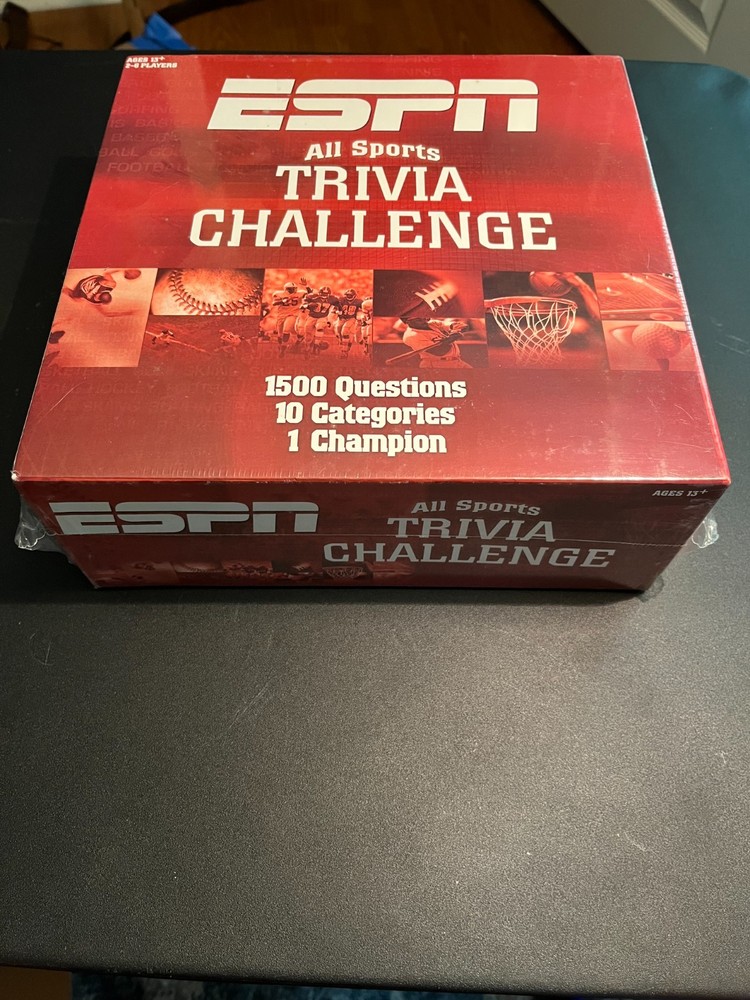 ESPN All SPORTS TRIVIA CHALLENGE GAME Ages 13+ 2-6 Players NEW SEALED