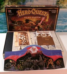 Hero Quest Board Game Milton Bradley -100% complete- 1990