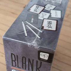 The OP Games Blank Slate Word Board Game Brand New