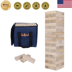 Wooden Giant Tumble Tower Game – 60 Blocks for Thrilling Fun & Skill Development