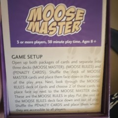Moose Master Party Game Animals 3+ Players 8 Years & Up Boys Girls 8-17 Complete