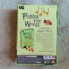 University Games Fishing for Words Letter Dice Game 2-4 Players Ages 8+