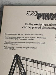 Vintage Nerf Ping Pong Table Tennis Game Complete 1982 USA Family Fun