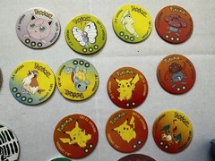 Vintage POG Pogs and Slammers HUGE LOT Plastic Slammers with Various POG Caps