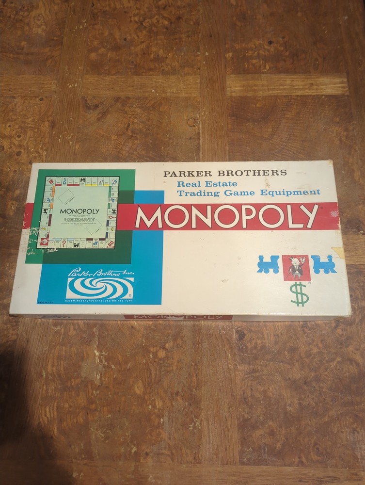 Vintage Monopoly Board Game – Parker Brothers – Complete – 1969–1971 USA