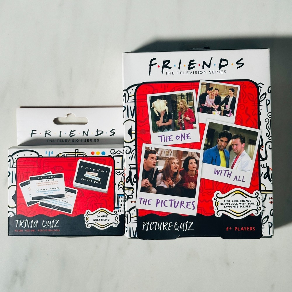 Friends Television Series Trivia Game + Picture Quiz Game – Lot of 2