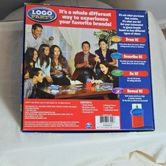 Spin Master Logo Party Board Game Brands Theme Reveal Draw Ages 8+ Complete