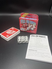 FILL OR BUST! Dice Card Game No. 2222 (Bowman Games 2009) Complete