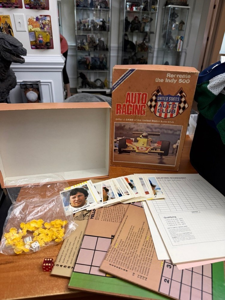 1979 Auto Racing Avalon Hill Board Game USAC Recreate Indy 500 Complete Game