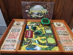Jumanji the Game Real Wooden Box Edition of the Classic Adventure Board Game