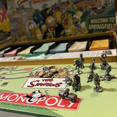 THE SIMPSONS MONOPOLY Complete With 4 Extra Mail-In Pewter Character Tokens RARE