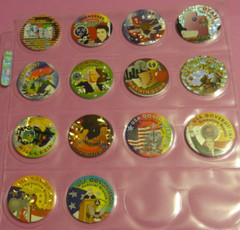 Pogs * 50 U.S. States * With State Capitols * Colorful * Very Nice Set w/Sheets