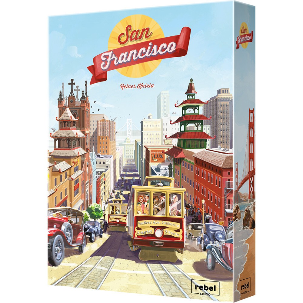 San Francisco Board Game by Rebel Studio – Cable Cars & City Building – New