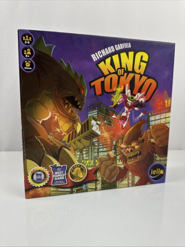 King of Tokyo Board Game + Power Up Expansion – Incomplete Base Cards – Pandakai