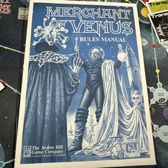 Avalon Hill 1988 : MERCHANT of VENUS Board Game- Science Fiction 99% Complete