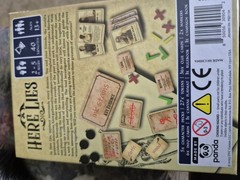 HERE LIES Deduction Board Game .. Mystery surrounds every demise New Sealed