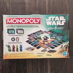 Star Wars Monopoly Boba Fett Edition Board Game 2022 Movie Figures Memorabilia