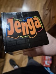 Jenga Neon Pop Hasbro 45 Neon Plastic Blocks Game 6+ New Sealed