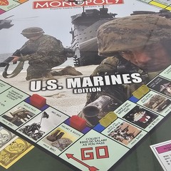 Monopoly US Marines Board Game Military 2005 Collector’s Edition New Sealed