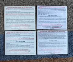 7 National Mah Jongg League NMJL Standard Hands And Rules Cards 2016 – 2022