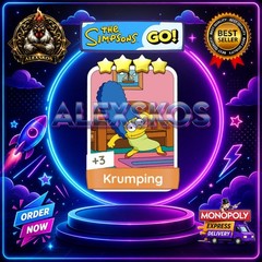 Krumping ⭐Monopoly Go Sticker MOGO The Simpsons Go! Stickers 🌟Fast Delivery