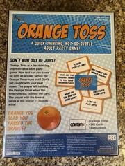 ORANGE TOSS An Adult Party Game by University Games NEW SEALED