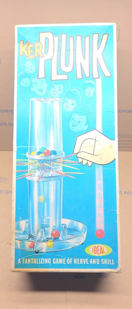 Vintage KerPlunk by Ideal Game w/ Original Box and Accessories