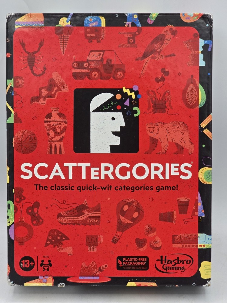 Hasbro Scattegories Game For Ages 13+ – NEW – DAMAGED BOX