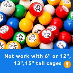 Bingo Game Master Board and 7/8″ Multi-color Plastic Bingo Balls – Black