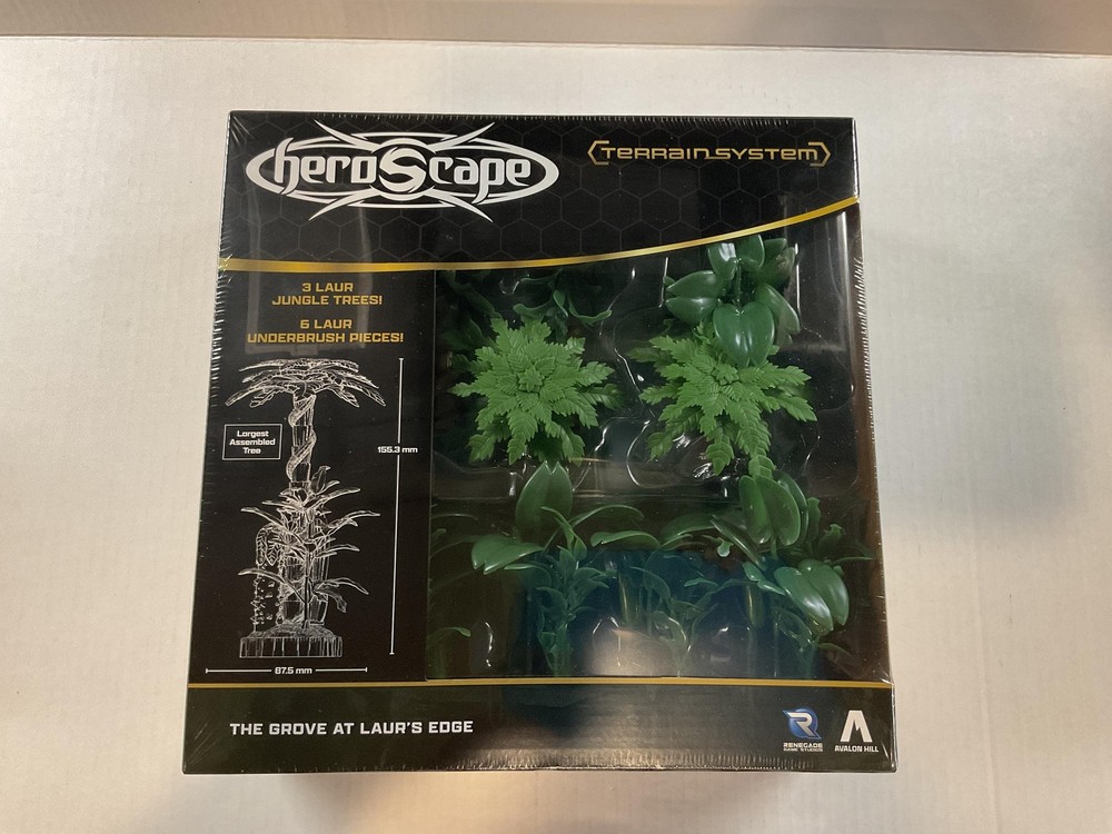 Heroscape The Grove At Laur’s Edge Extension Pack Board Game 3 Trees Green