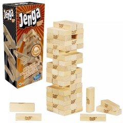 Jenga Classic Game Genuine Hardwood Blocks Stacking Tower Game for 1 or More NEW