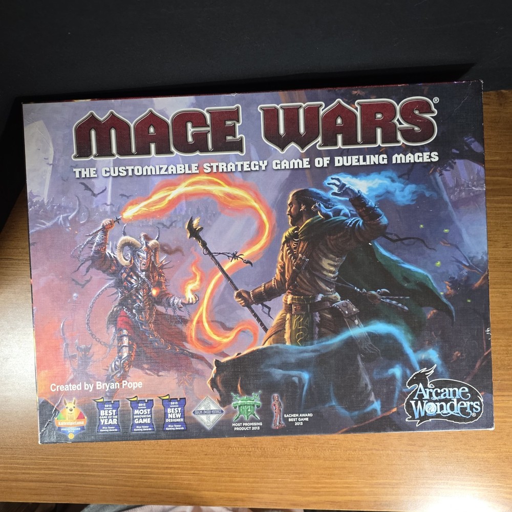 Arcane Wonders Mage Wars Customizable Fantasy Board Game 2 Players 14+ NEW