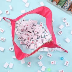 1 PCS Mahjong Bag – Empty Mahjong Tiles Bag Only with Zippered & Letters, Cas…
