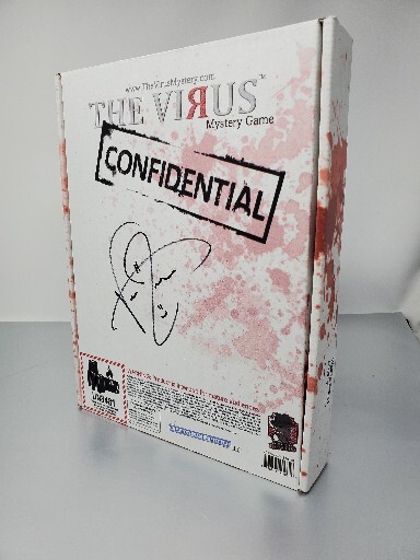 Signed By Creator -The Virus Mystery Game- Murder Mystery Game – New, Ships Free