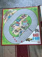 Milton Bradley Race-A-Way Championship Auto Race Game 1973 Complete
