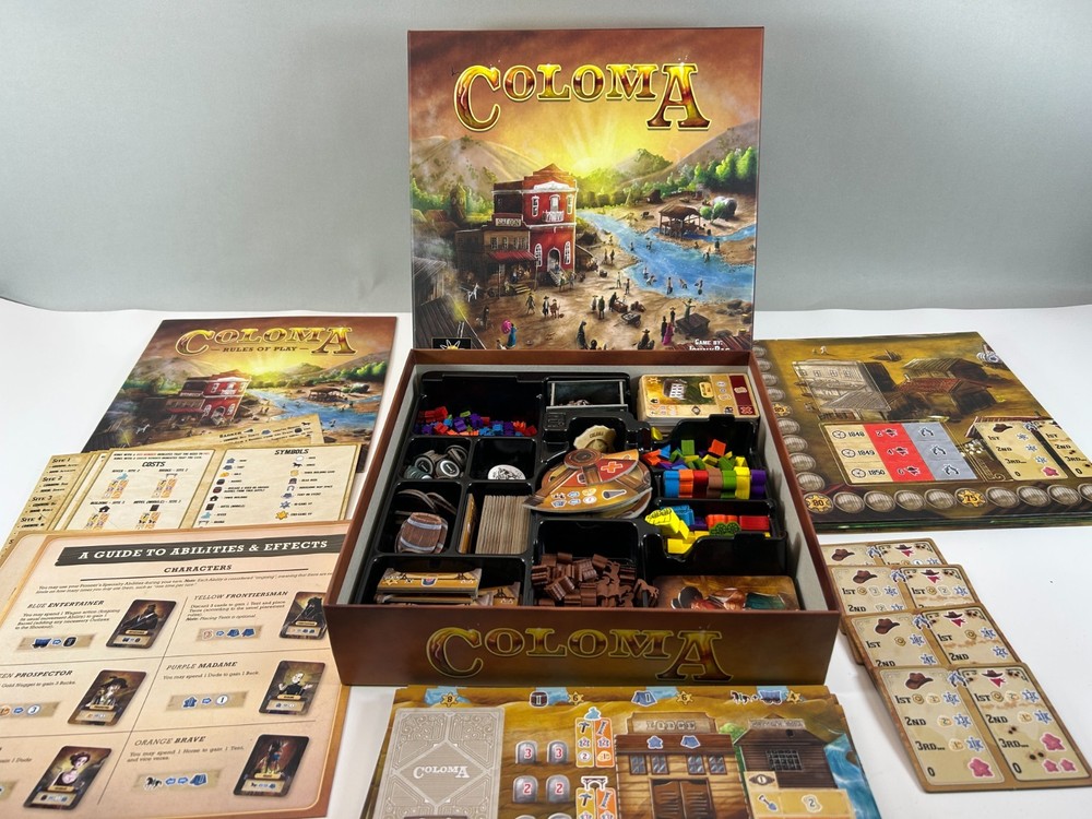 Coloma Final Frontier Board Game Standard Edition Missing 6 Pcs Includes Extras