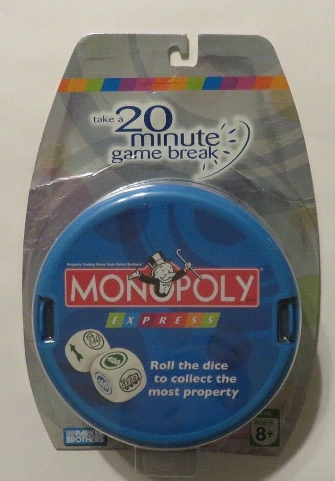 Hasbro Monopoly Express Play in 20 Minutes! New in Package! Travel Game NEW!!!!