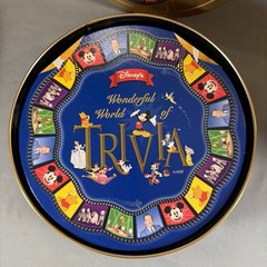 The Wonderful World Of Disney Trivia Game, Gold Tin, 1997 Mattel, Good Condition