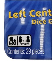 The Original LCR Left Center Right Dice Game Blue Tin George & Company