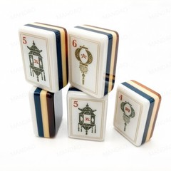 Tortoiseshell 4Layer Mahjong Tiles – American Set 160 Tiles – Beautiful!