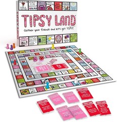 Tipsy Land Board Game Party Game for Adults 3-8 Players Fun Night Activity