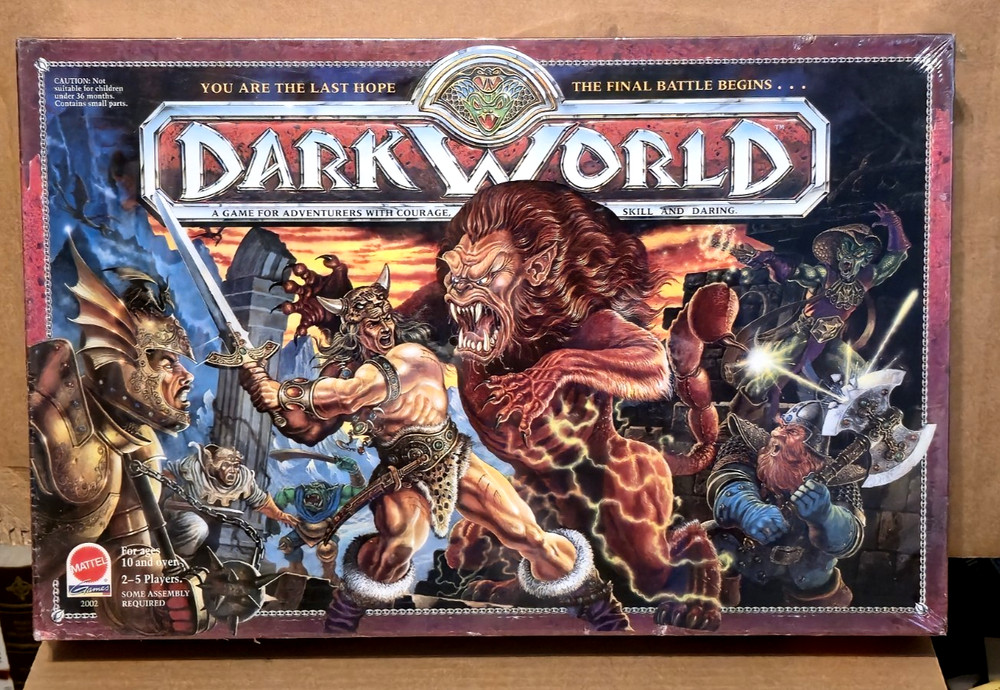 DARK WORLD Board Game MATTEL 1992 NEW & Factory Sealed – See Description