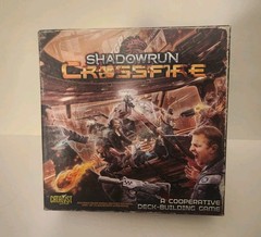Shadowrun Crossfire Cooperative Deck-Building Fully Sleeved Complete Preowned