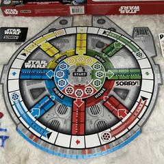 STAR WARS Sorry! Board Game 2014 Millinneum Falcon Edition Disney |CIB No Manual