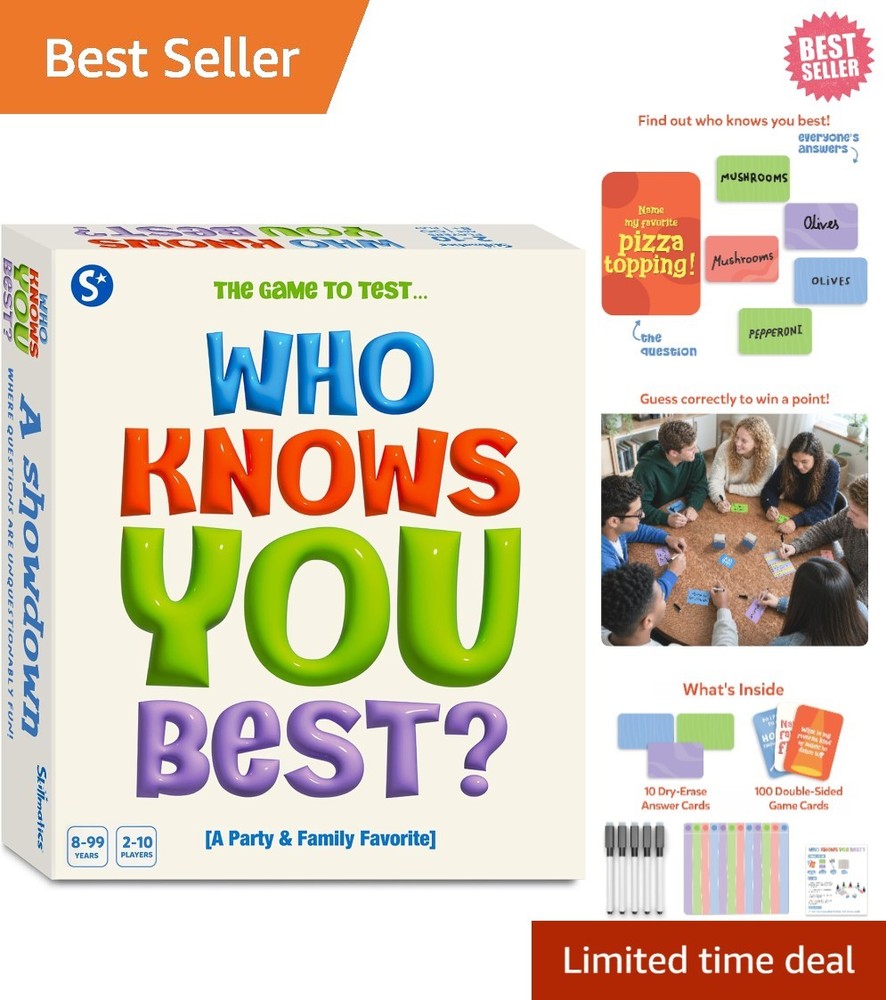 Hilarious Who Knows You Best? – Engaging Card Game for Game Nights & Parties
