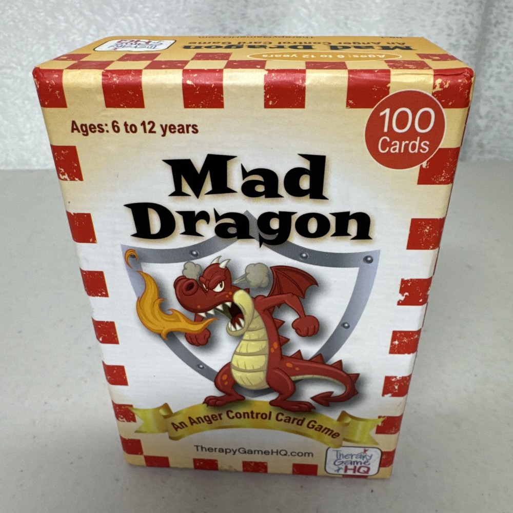 Mad Dragon Anger Anxiety Trigger Control Card Game Child ADHD Therapy U2